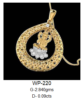 Pendent with louts flower